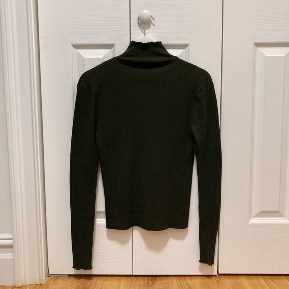 Zara Khaki turtleneck sweater - Picture 6 of 8